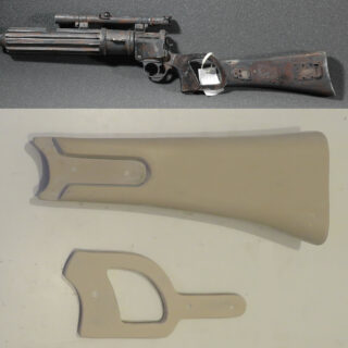 Boba Fett - Stock for Carbine Blaster Rifle - Star Wars - Costume Prop Replica