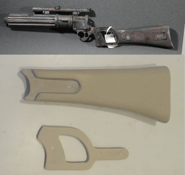 Boba Fett - Stock for Carbine Blaster Rifle - Star Wars - Costume Prop Replica