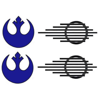 Rebel Helmet Emblem Vinyl Decal - Star Wars - Costume Prop Replica (Copy)