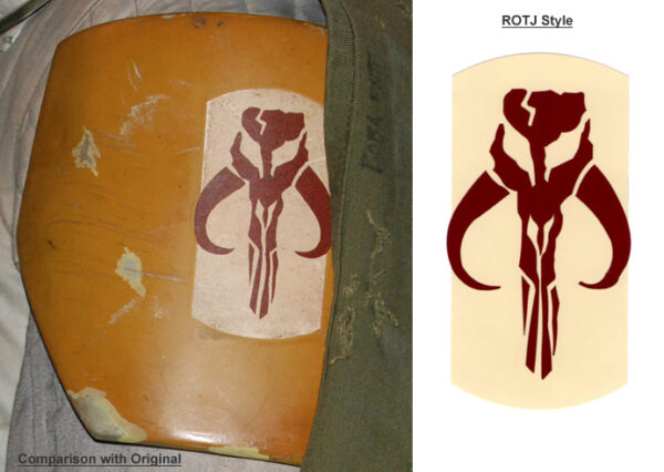 Boba Fett Shoulder Vinyl Decal - Star Wars - Costume Prop Replica - Image 5