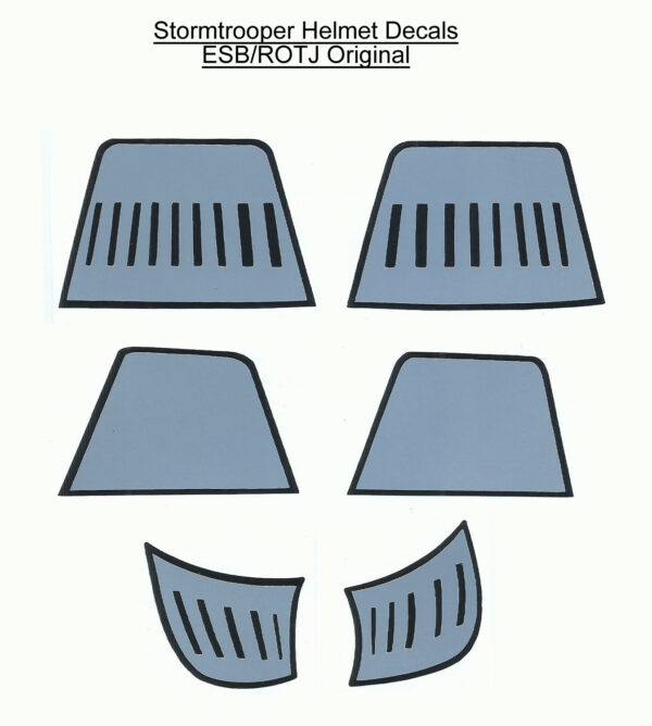 Stormtrooper Helmet Vinyl Decal - Star Wars - Costume Prop Replica - Image 6