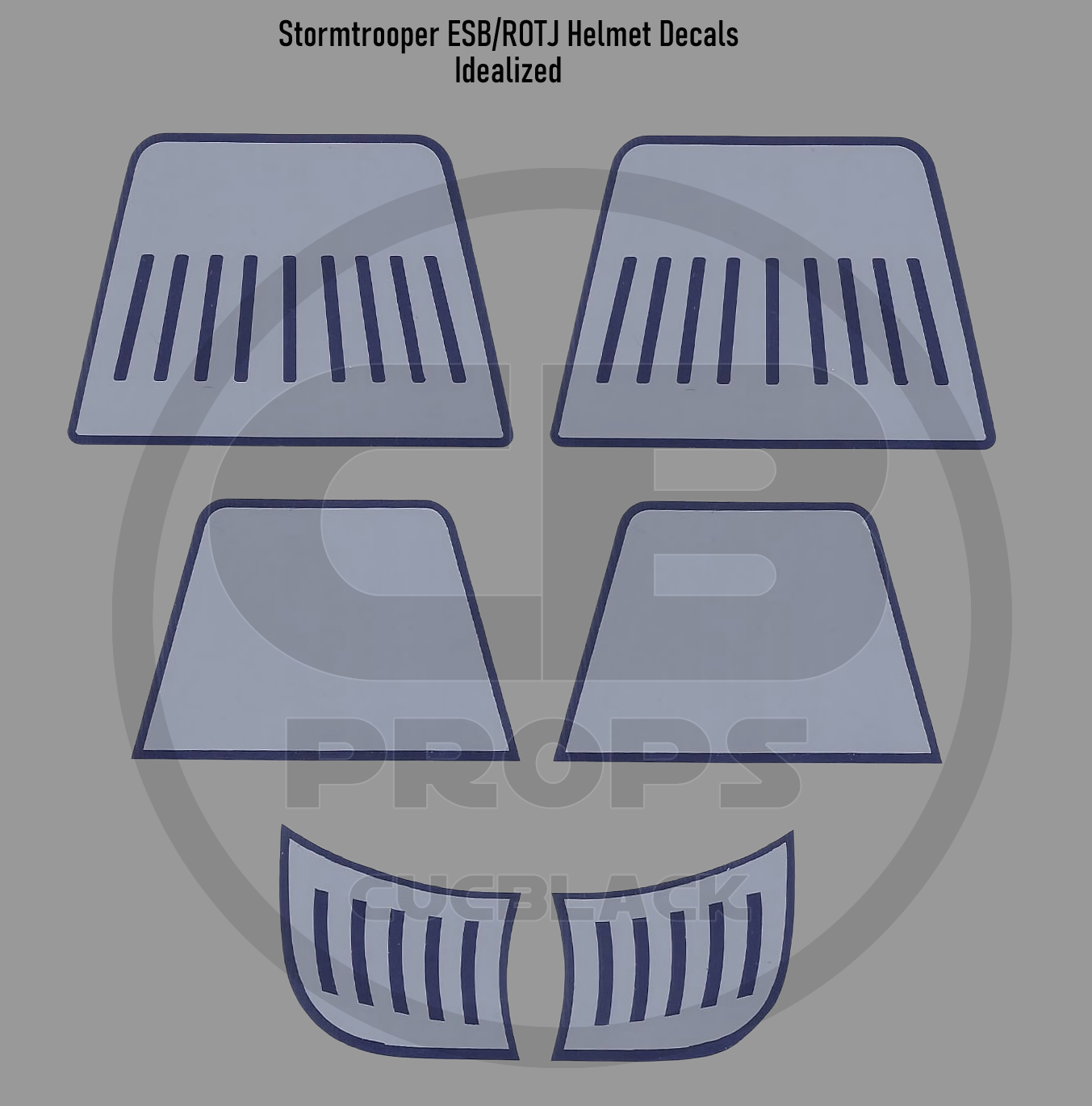 Stormtrooper Helmet Vinyl Decals - Star Wars - Costume Prop Replica - Image 5
