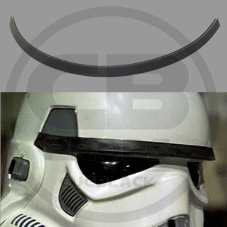 Stormtrooper Rubber Brow Trim - Star Wars - Costume Prop Replica